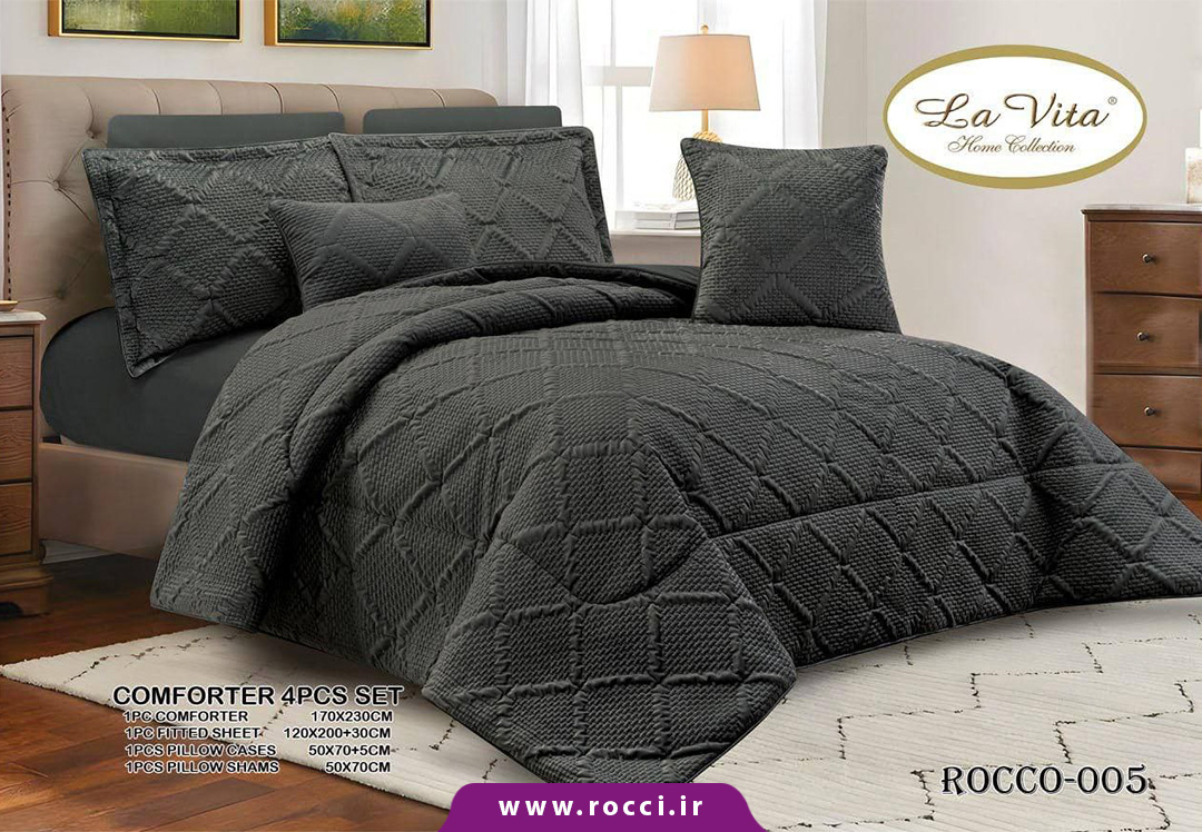 ست محمل 8 تیکه پنبه دوزی شده برند لاویتا مدل روکو